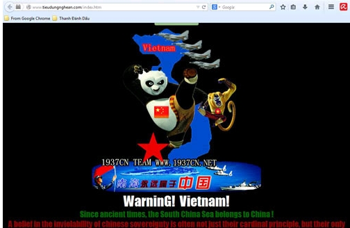 Lộ diện nhóm hacker Trung Quốc tấn công hàng trăm website Việt Nam 
